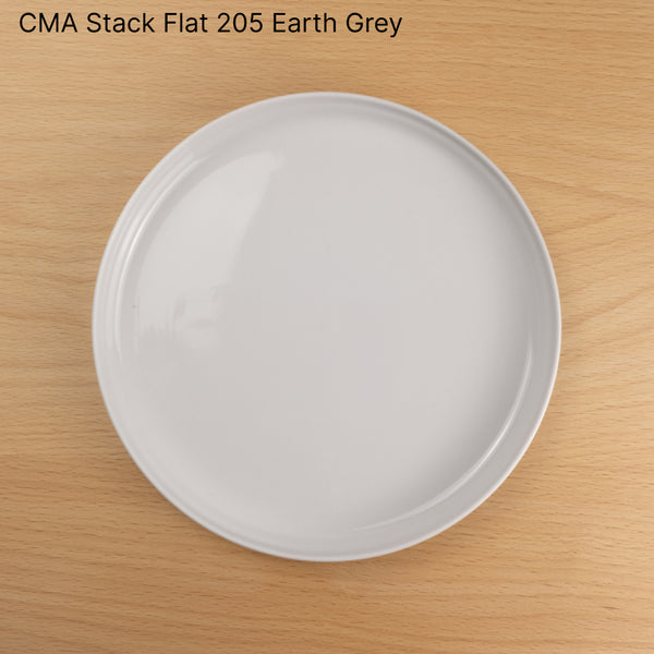 CMA Stack Flat 205 Earth Grey 1616/arita japan Clay アリタジャパン クレイ スタックフラット プレート 中皿 セシリエ・マンツ 有田焼 百田陶園 シンプル ナチュラル おしゃれ