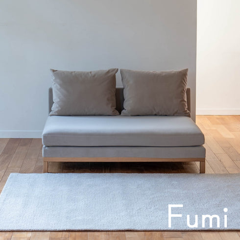 Fumi（フミ）整うソファ（ペット対応生地）ワイド＋棚S リビングに、家族の棚があるソファ カバーリングソファ 手洗い可〈開梱設置無料〉