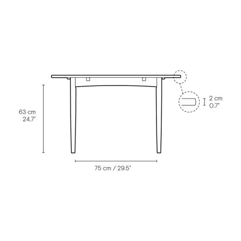 【名作と暮らす、そのはじまりに。】BM0121 オーク材 オイル仕上げ ダイニングテーブル カール・ハンセン＆サン CARL HANSEN & SON ボーエ・モーエンセン 正規取扱店 正規品