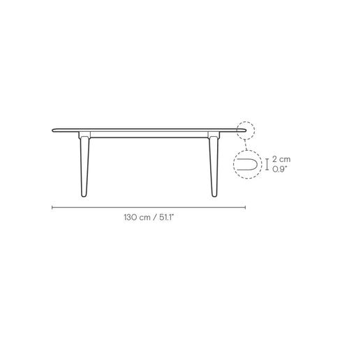 CH011 コーヒーテーブル オーク材オイル仕上げ  Carl Hansen&Son カール・ハンセン＆サン ハンス J. ウェグナー 正規取扱店