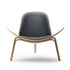 【名作と暮らす、そのはじまりに。】CH07 Shell Chair シェルチェア オーク材オイル仕上げ ブラックレザー Carl Hansen&Son カール・ハンセン＆サン ハンス J. ウェグナー 正規取扱店