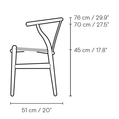 Yチェア CH24 SOFT ビーチ材 barley IlseCrawford ナチュラルペーパーコード 座面高45cm Carl Hansen＆Son カール ハンセン＆サン 正規取扱店