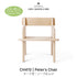 CH410 Peter's Chair ピーターズチェア ビーチ材 無塗装 Carl Hansen&Son カール・ハンセン＆サン ハンス J. ウェグナー 正規取扱店