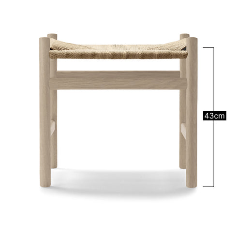 CH53 Footstool オーク材 ソープ仕上げ ナチュラルペーパーコード 座面高43cm CarlHansen＆Son カールハンセン＆サン ハンスJ.ウェグナー 正規取扱店