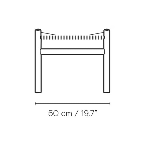 CH53 Footstool オーク材 ソープ仕上げ ナチュラルペーパーコード 座面高43cm CarlHansen＆Son カールハンセン＆サン ハンスJ.ウェグナー 正規取扱店