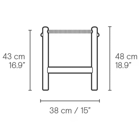 CH53 Footstool オーク材 ソープ仕上げ ナチュラルペーパーコード 座面高43cm CarlHansen＆Son カールハンセン＆サン ハンスJ.ウェグナー 正規取扱店