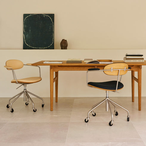CH621SwivelChairスウィベルチェアオーク材オイル仕上げレザーTHOR306ダークブラウンCarl Hansen&Son カールハンセン＆サン ハンス J・ウェグナー正規取扱店