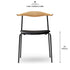 CH88P オーク材 オイル仕上 ブラックフレーム レザー LOKE 7150 ブラック Carl Hansen & Son カールハンセン＆サン ハンスJ・ウェグナー 正規取扱店 正規品