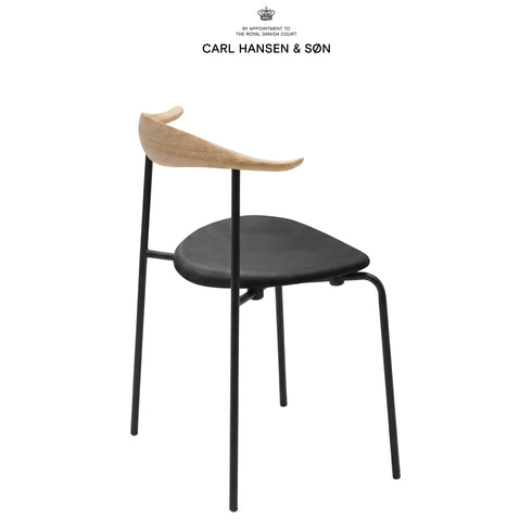 CH88P オーク材 オイル仕上 ブラックフレーム レザー LOKE 7150 ブラック Carl Hansen & Son カールハンセン＆サン ハンスJ・ウェグナー 正規取扱店 正規品