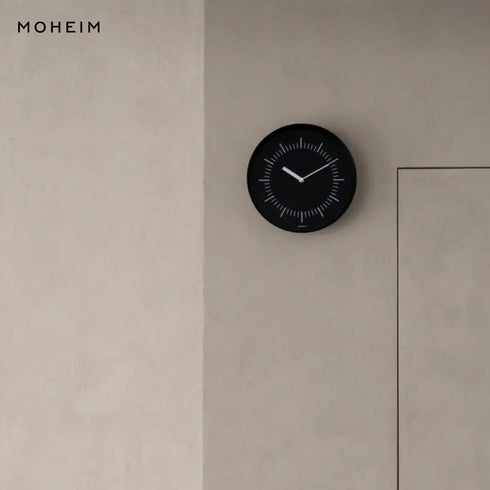 掛け時計 MOHEIM HORN モヘイム ホーン 北欧 壁掛け時計 おしゃれ 静音 モダン シンプル 日本製 燕三条 ヘラ絞り 28cm ウォールクロック デザイナーズ ギフト
