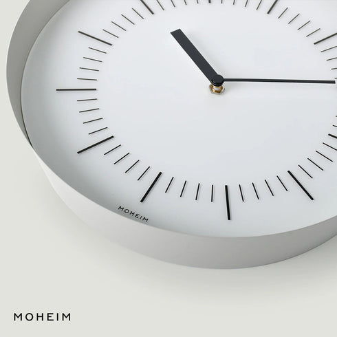 掛け時計 MOHEIM HORN モヘイム ホーン 北欧 壁掛け時計 おしゃれ 静音 モダン シンプル 日本製 燕三条 ヘラ絞り 28cm ウォールクロック デザイナーズ ギフト