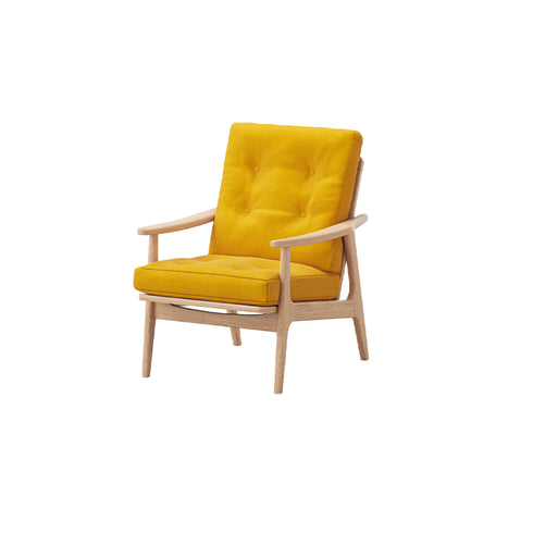 MARUNI60 フレームチェア ハイバックタイプ 1シーター 両肘 オーク材 ウレタン塗装