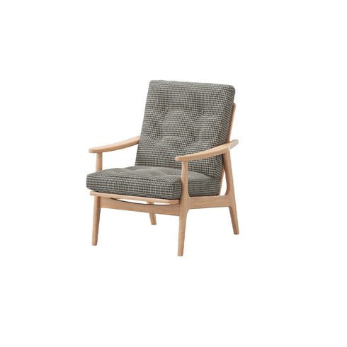 MARUNI60 フレームチェア ハイバックタイプ 1シーター 両肘 オーク材 ウレタン塗装