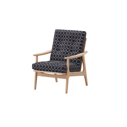 MARUNI60 フレームチェア ハイバックタイプ 1シーター 両肘 オーク材 ウレタン塗装