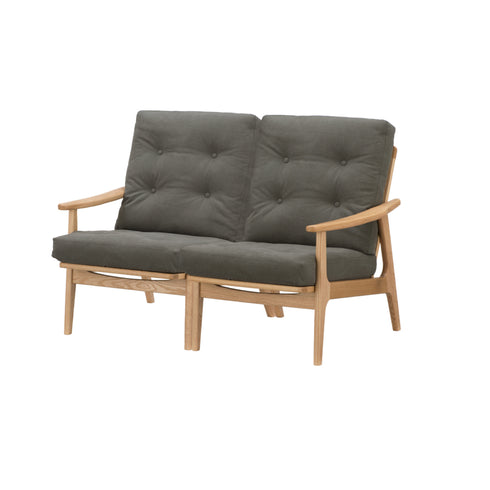 MARUNI60 フレームチェア ハイバックタイプ 2シーター 両肘 オーク材 ウレタン塗装