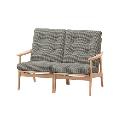 MARUNI60 フレームチェア ハイバックタイプ 2シーター 両肘 オーク材 ウレタン塗装