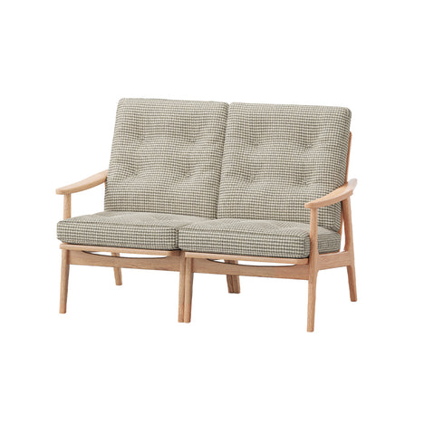 MARUNI60 フレームチェア ハイバックタイプ 2シーター 両肘 オーク材 ウレタン塗装