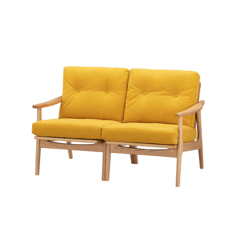 MARUNI60 フレームチェア オリジナルタイプ 2シーター 両肘 オーク材 ウレタン塗装