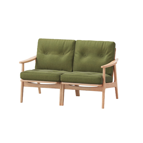 MARUNI60 フレームチェア オリジナルタイプ 2シーター 両肘 オーク材 ウレタン塗装