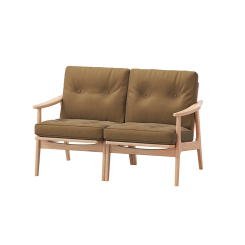 MARUNI60 フレームチェア オリジナルタイプ 2シーター 両肘 オーク材 ウレタン塗装