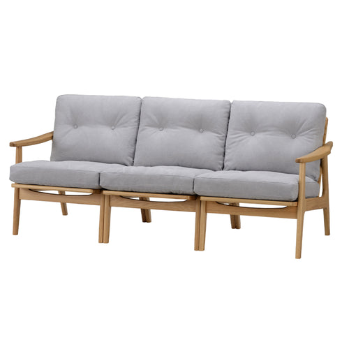 MARUNI60 フレームチェア オリジナルタイプ 3シーター 両肘 オーク材 ウレタン塗装