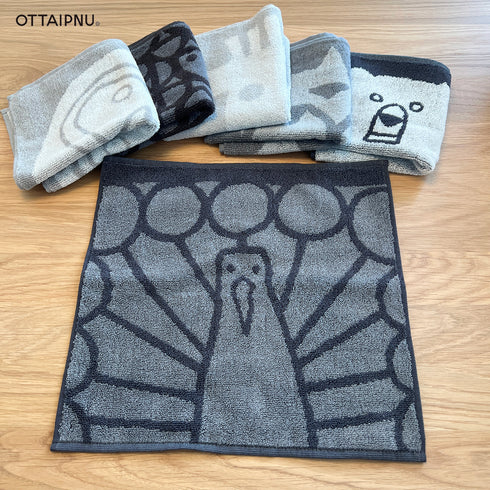 ハンドタオル ハンカチ OTTAIPNU オッタイピイヌ 鈴木マサル 今治タオル 日本製 厚手 おしゃれ 動物 アニマル 北欧 ミニタオル 綿100％ プチギフト 挨拶 内祝い