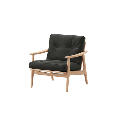 MARUNI60 フレームチェア ワイドタイプ 1シーター 両肘 オーク材 ウレタン塗装