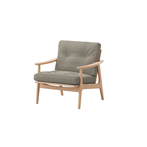 MARUNI60 フレームチェア ワイドタイプ 1シーター 両肘 オーク材 ウレタン塗装