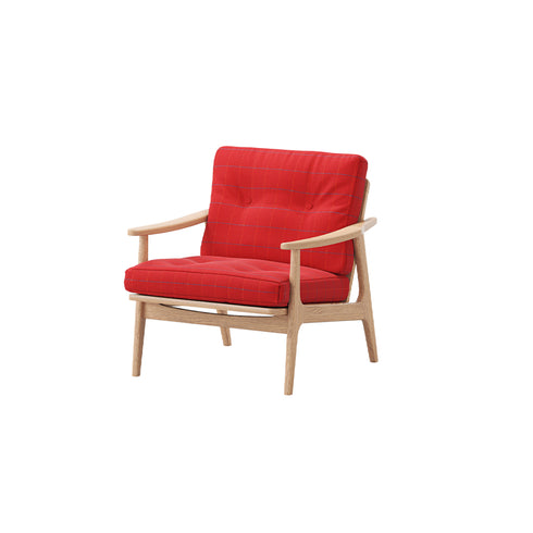 MARUNI60 フレームチェア ワイドタイプ 1シーター 両肘 オーク材 ウレタン塗装