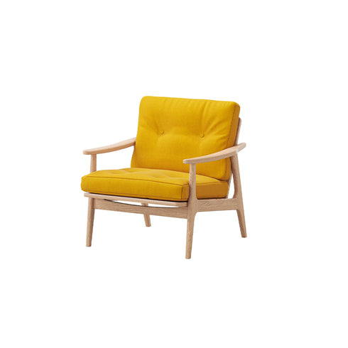 MARUNI60 フレームチェア ワイドタイプ 1シーター 両肘 オーク材 ウレタン塗装