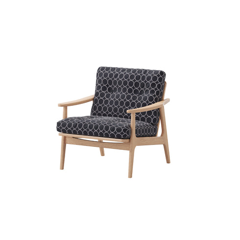 MARUNI60 フレームチェア ワイドタイプ 1シーター 両肘 オーク材 ウレタン塗装