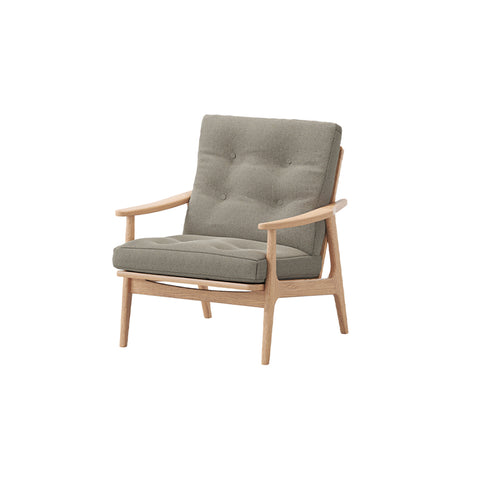 MARUNI60 フレームチェア ワイドハイバックタイプ 1シーター 両肘 オーク材 ウレタン塗装