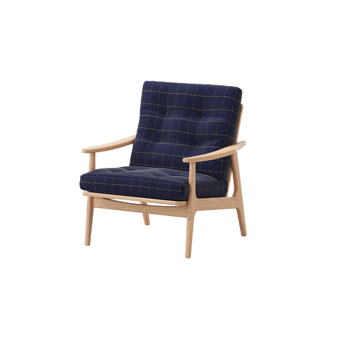 MARUNI60 フレームチェア ワイドハイバックタイプ 1シーター 両肘 オーク材 ウレタン塗装