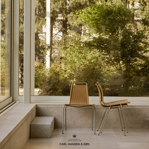 PK1 チェア ブラックフレーム ポール・ケアホルム ナチュラルペーパーコード カール・ハンセン＆サン Carl Hansen & Son 正規取扱店 正規品