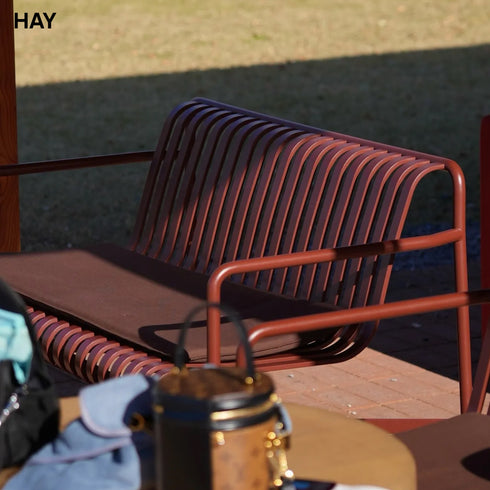 HAY(ヘイ) PALISSADE DINING BENCH パリセード ダイニングベンチ 屋外 アウトドア ガーデンベンチ スチール 椅子 イス 北欧 デンマーク ブルレック兄弟 デザイン アーキテクト 庭 テラス カフェ 公園 デザイナーズ 家具 送料無料 インテリア ショップ
