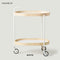 MOHEIM TROLLEY モヘイム トロリー キッチンワゴン キャスター付き 2段 サイドテーブル デザイナー 芦沢啓治 日本製 越前漆器 木製 トレイ 取り外し おしゃれ 北欧 モダン ミニマル インテリア 収納 ランドリー リビング オフィス ホワイト ブラック